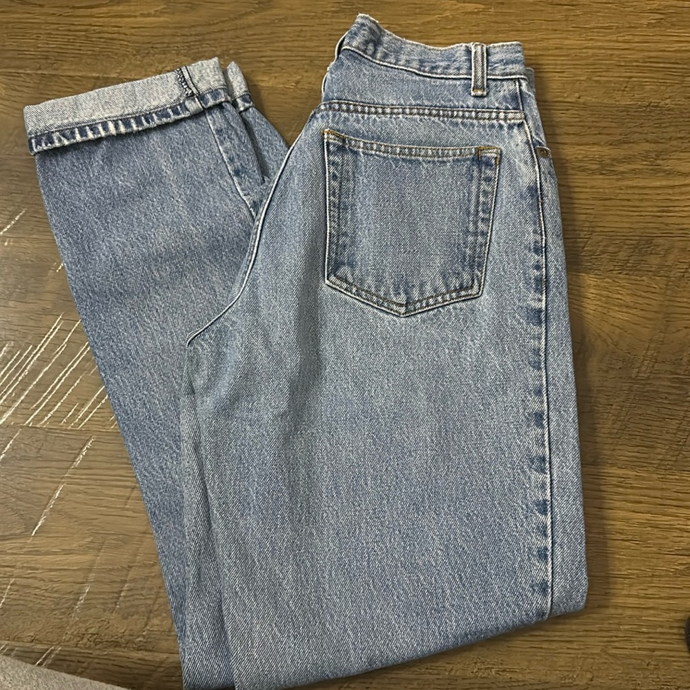Vintage mid wash straight jeans